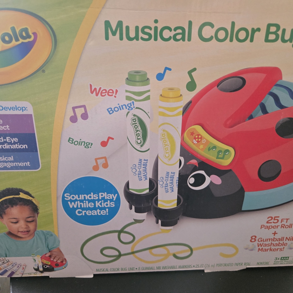 Crayola Musical Color Bug Toy - Green and Yellow